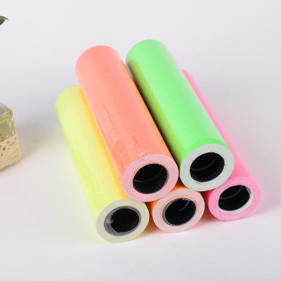 China 21x12mm Adhesives Colored Self Adhesive Tag Sticker Roll For MX5500 Single Line Tag Gun for sale