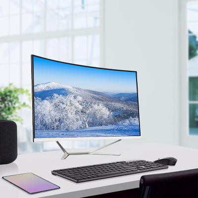 China 27 inch 4th Factory price cheap all-in-one Computer Core i7 curved screen pc Desktops All In One computer Gaming PC gamer gaming zu verkaufen