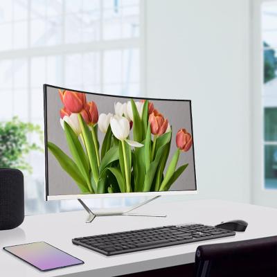 China 3th 27 inch pc core i3/i5/i7 lcd screen pc gaming all-in-one oled curvedall in one big monitor  HD curved all in one pc zu verkaufen