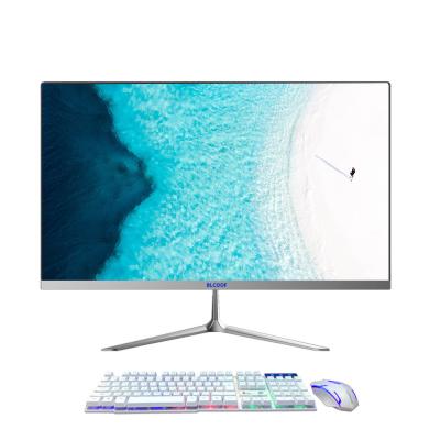 China 23.6 inch hot sale pc factory price memory 4G/8G /16G Desktop gaming pc  i3/i5/i7  All In One PC For Office Home School for sale