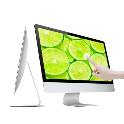 China 3th 23.8 inches  high quality OEM desktop & laptop touchscreen monitor computer  core i7 4G 128GSSD  all in one touchscreen pc for sale