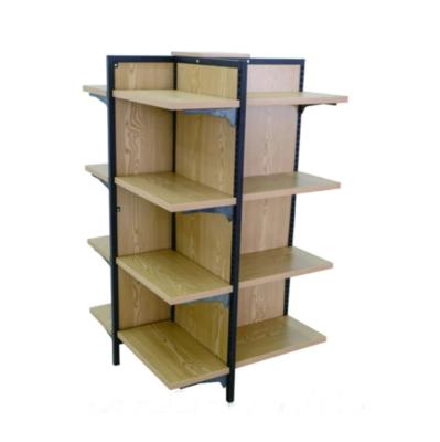 China PLY/MDF/Solid Wood/Metal/Acrylic Modern Style Custom Store Display Racks Hardwood Wooden Stand for sale