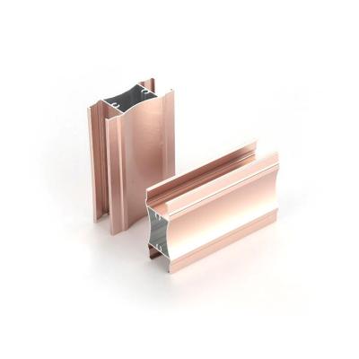 China Modern 6063 OEM CNC Machined Gold Polished Aluminum Profiles For Decoration Saudi Arabia Market Metal Building Building Materials for sale