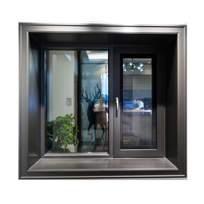 China 1.5*1.0m Interior Aluminum Swing Casement Swing Window With Stainless Steel Mesh for sale