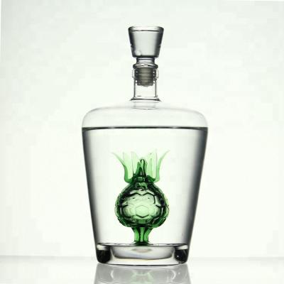 China Wholesale Clear Liquor Stocked Glass Decanter Set With Glass for sale