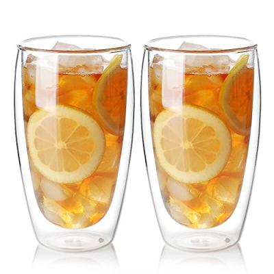China Sustainable 350ml Glass Handmade Coffee Travel Mug Coffee Glasses With Customized Logo for sale