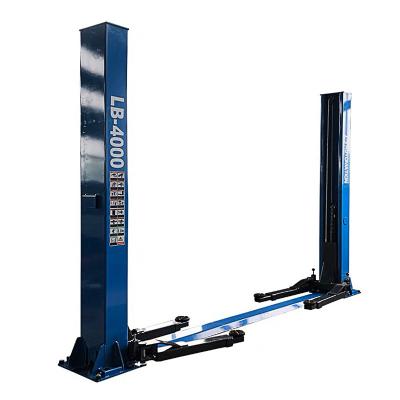 China Manganese Steel Factory CE Certification Hydraulic Lift Two Post Design Car Lift for sale