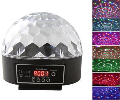 China Mini LED DMX512 DJ Disco Decoration Six Colors Crystal Ball Light for sale