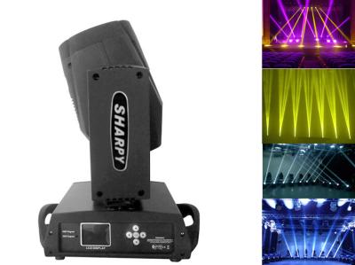 China Black Shell 16 Channels Sharpy Moving Head Beam Light With Color Touch Screen for sale