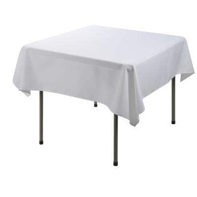 China Waterproof High Quality Polyester Canvas Material Party Table Cloth Blue Table Cover for sale