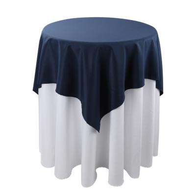 China Hotel Waterproof Outdoor Home Wedding Party Polyester Tablecloth Waterproof Logo for sale