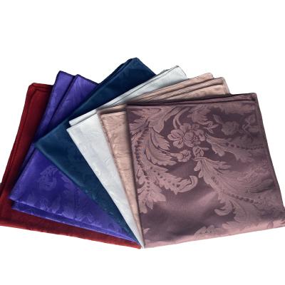 China High Quality Disposable Colorful Jacquard Pattern Polyester Table Napkin For Dinner Wedding Kitchen for sale