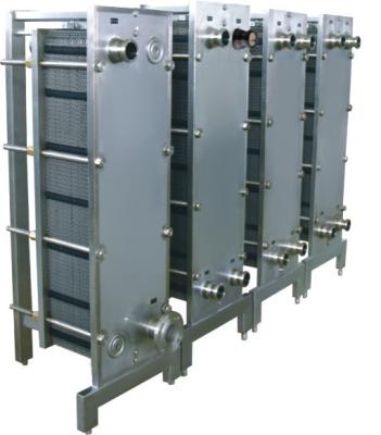 China SUS304 Stainless Steel Plate Heat Exchanger For Milk Juice And Soft Drinks for sale