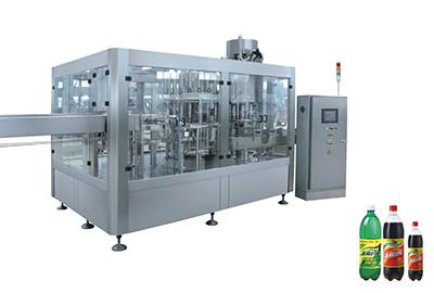 China Juice Plastic Bottle Beverage Production Line For Washing Filling And Capping for sale