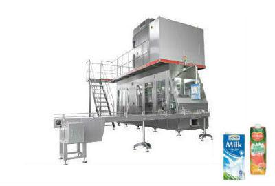 China Carton Aseptic Filling Machine One Liter Slim For Brick Carton Milk for sale