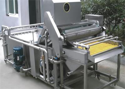 China Fruit Processing Machine Fruit Washer / Multifunction Fresh Fruit Washing Machinery 1T - 10T / H for sale