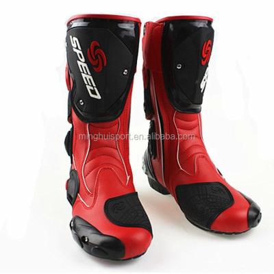 China Motorbike Racing Motorbotas Anti-slippery motor bike shoes bota de pro biker Motorcycle Men Leather Anti-slippery Boots For Men for sale