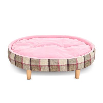 China OEM/ODM Style Dog Sofa Bed Pet Dog Bed Wooden Breathable Modern Furniture Available In Multiple Colors Size for sale