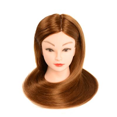 China Hair training head can be perm dye curl practicing female type hair manequin training stand head for sale