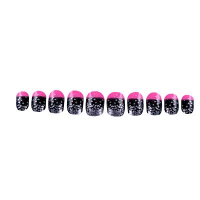 China Wholesale 20pcs/bag Full Cover French Kids Fake Nails Long Halloween Pattern Fake Nail Tips ABS Artificial Nail for sale