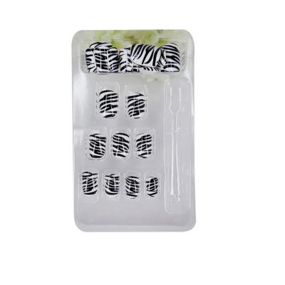 China French summer cool artificial nails design for nail decorations for sale