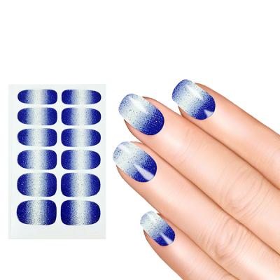 China Best Selling Easy Wear Flower Shape Real Nail Polish Sticker For Woman for sale