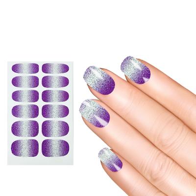 China Easy Wear Fashion Nail Art Transfer Sticker Wrap Stripe Sticker for sale