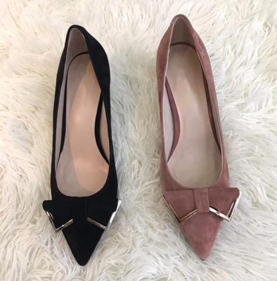 China 2019fashion Anti-odor Lady Flat Heel Leather Shoes for sale