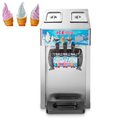 China 3 Flavors Soft Ice Cream Machine Commercial Gelato Maker Making Batch Ice Cream Machine/Ice Cream Maker Freezer Soft Serve Ice Cream Machine for sale