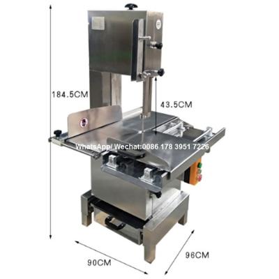 China Bone Saw Large Capacity Electric Fish Pork Steak Meat Saw Cutting Machine Grade Frozen Meat Bone Ice Block Sawing Machine for sale