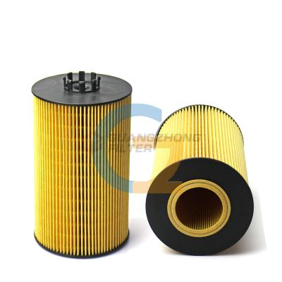 China Filter Paper High Performance Bus Oil Filter 200V05504-0107 2596171C91 51055040107 52055040108 LF16244 HU1390X for MAN for sale