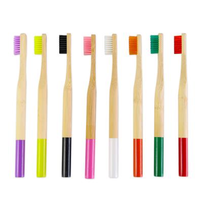 China Hot Sale 100% Biodegradable Bamboo Charcoal Bristle Adult Nylon Toothbrush for sale