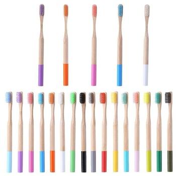 China Home Hot Selling Bamboo Toothbrush 100% Biodegradable Charcoal Bristle for sale