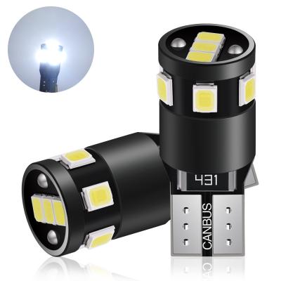 China JIACHI AUTO FACTORY T10 Led Canbus W5W 168 Error Free Automotive Parts 194 Bulbs 2835 9SMD 12V Strobe Instrument White Dome Lights for sale