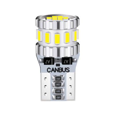 China AUTOMATIC CAR Claerance Light Canbus 12V 6000K Car Light Bulb T10 W5W LED Auto Side Marker Lights Corner Side Reverse Lamps 3014 18SMD for sale