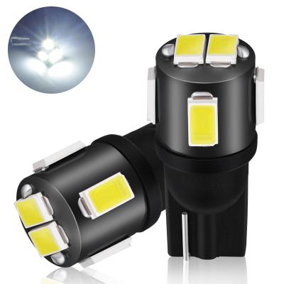 China Automobile Lamp JIACHI FACTORY Super Bright Auto Lighting Systems W5W T10 Led 194 168 Bulb 5630 6SMD 12V White Strobe Interior Clearance Lights for sale