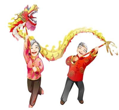 China Children's Dragon Dance Costume Dragon Dance Equipment Performance DD02 for sale