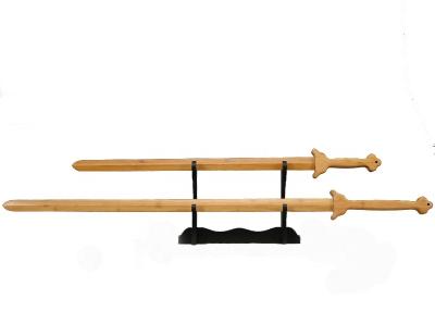 China Bamboo Chinese Two Handed Wooden Swords Tai Chi Swords Chinese Wooden Bagua Swords for sale