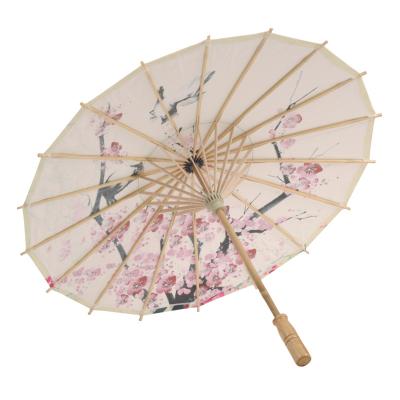 China Global Free Shipping Chinese Japanese Umbrella Wooden Umbrellas Craft Dancing Women's Paper Umbrella Event Decoration Oil Umbrella For Wedding for sale