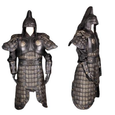 China Metal Leather Custom Armors Traditional Ancient Chinese Wushu Kungfu Armors for sale