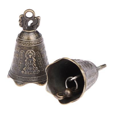 China Free Shipping Ancient Chinese Mini Sculpture Pray Guanyin Buddha Bell Shui Feng Bell from China Bell for sale