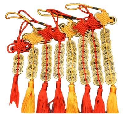 China Free Shipping Chinese Lucky Coins Feng Shui Coins Chinese Knot Feng Shui Red Of Knot Ancient Coins for sale