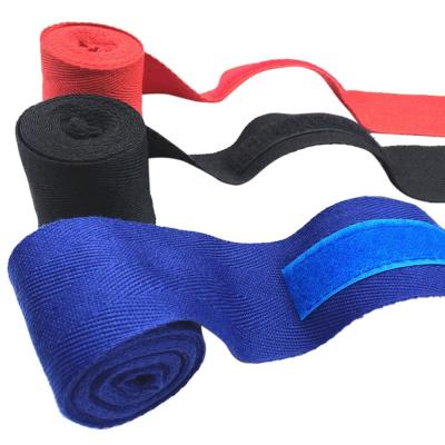 China Free Shipping Cotton Wristbands Sport Band Sweat Wrist Support2.5M Hand Wraps Sweatband Hand Boxing Wrist Bands Strap Protection for sale