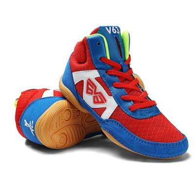 China TPR professional child wrestling shoes, boxing shoes, sports shoes universal freestyle wrestling for sale