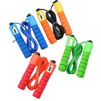 China Plastic Jump Ropes With Sports Counter Fitness Adjustable Fast Speed ​​Counting Skipping Skipping Rope Jumping Wire for sale