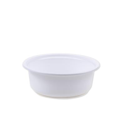 China Disposable Food Grade To Go PP Plastic Disposable Soup Bowls With Lids 300ml for sale