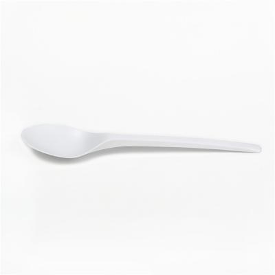 China Wholesale Disposable Fast Food Takeout Meal Spoon Outside Long Handle Thickening Disposable Plastic Spoon for sale