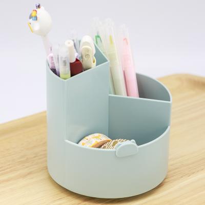 China Morden Office Pen Holder Storage Desk Organizadores Porta Lapicero Plastic Pencil Loop Holder Desk Accessories Organizer for sale