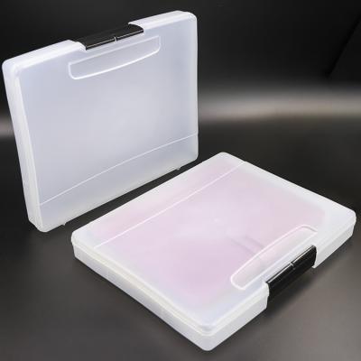 China Office School Stationery Portable A4 Project File Storage Stationery Folder/Document Case/Stylish Slim Plastic Archive Box for sale