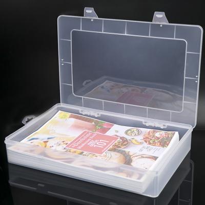 China Hot Sale A4 Size Office School Stationery Storage A4 Size PP File Folder Case Portable Stationery Clear Plastic File Carrying Case for sale